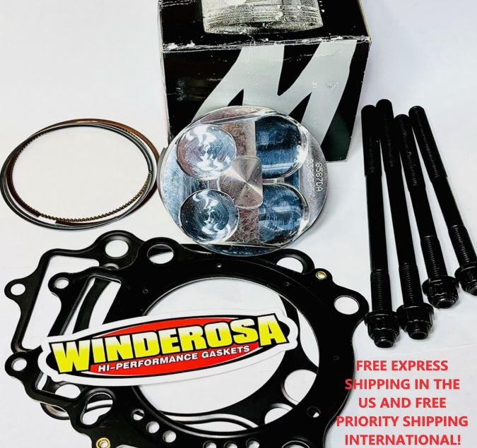 04-09 CRF250R CRF 250R 250X Stock Bore Wossner Piston Gaskets Studs Top End Kit
