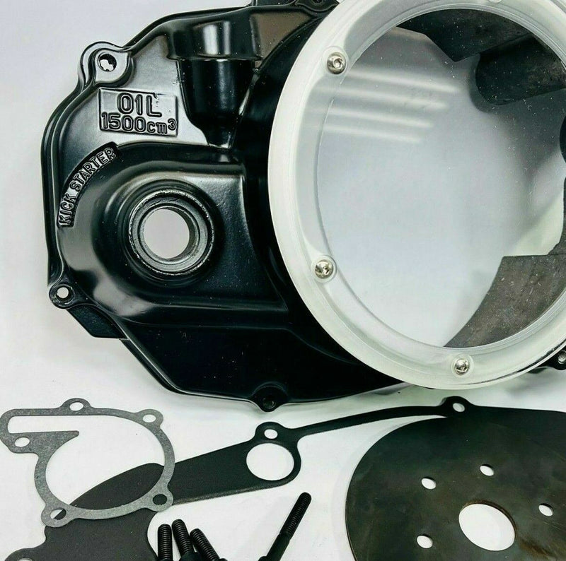 Banshee Ball Bearing Lock Up Black Out Quick Change Clutch Cover See Thru Kit