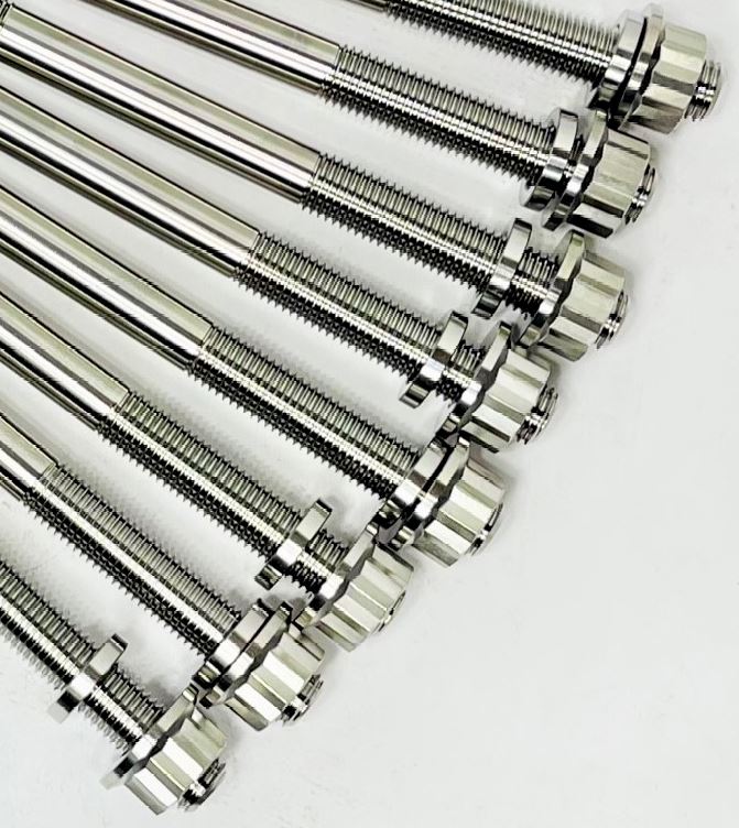 Commander Maverick 800 Titanium Cylinder Head Studs Grade 5 Front Rear Stud Kit