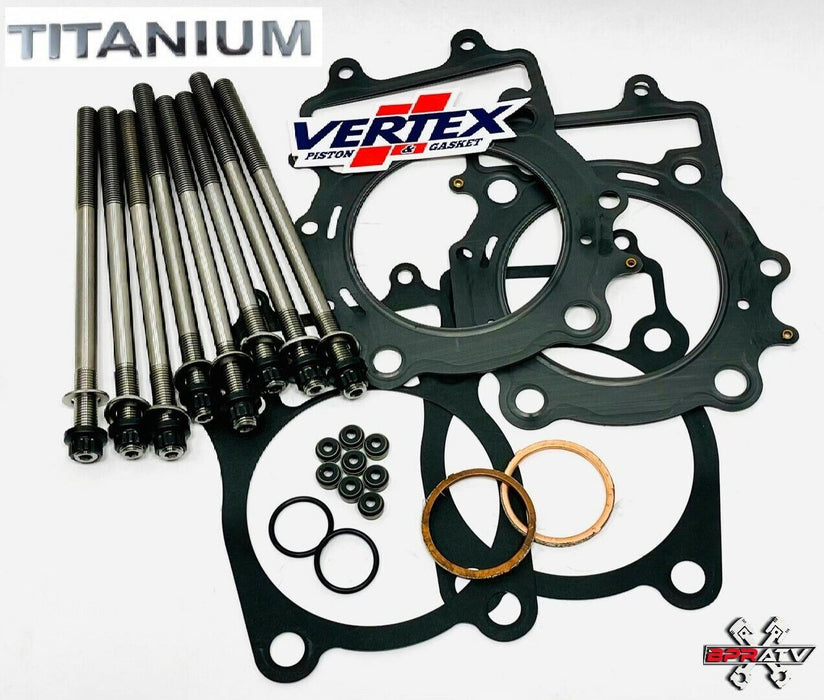 Textron TRV1000R LTD XT Head Studs TITANIUM Best Strongest Ti Stud Bolt Gaskets