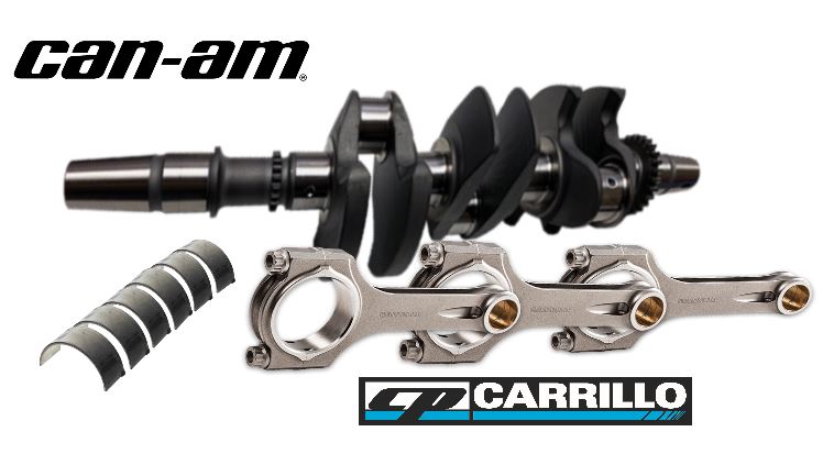 Maverick X-3 X3 Turbo OEM Crank Carrillo Rods Can Am Crankshaft 420819935 Rod