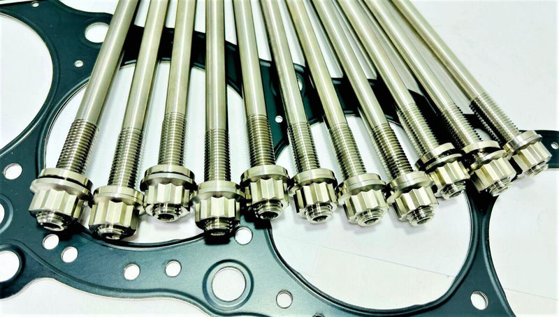 99-07 Suzuki Hayabusa GSX GSX1300R Titanium Head Studs Ti Alloy Stud Kit Gasket