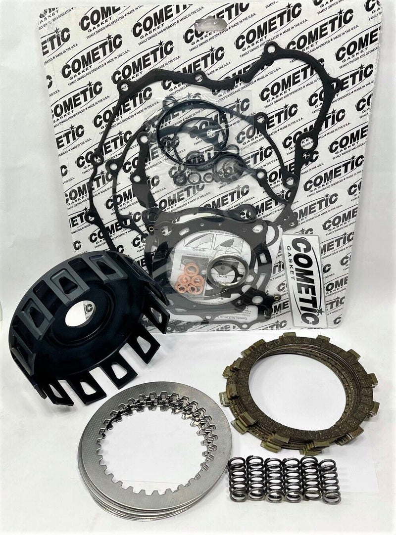 YFZ450 YFZ 450 Quick Change Clutch Kit Billet Basket Duner MX Plates Gasket Set