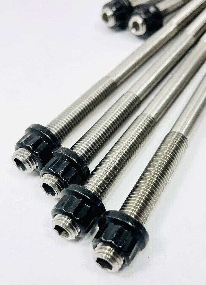 Raptor 700 Titanium Head Studs 108mm Head Gaskets Ti Stud Cometic Gasket Kit +6