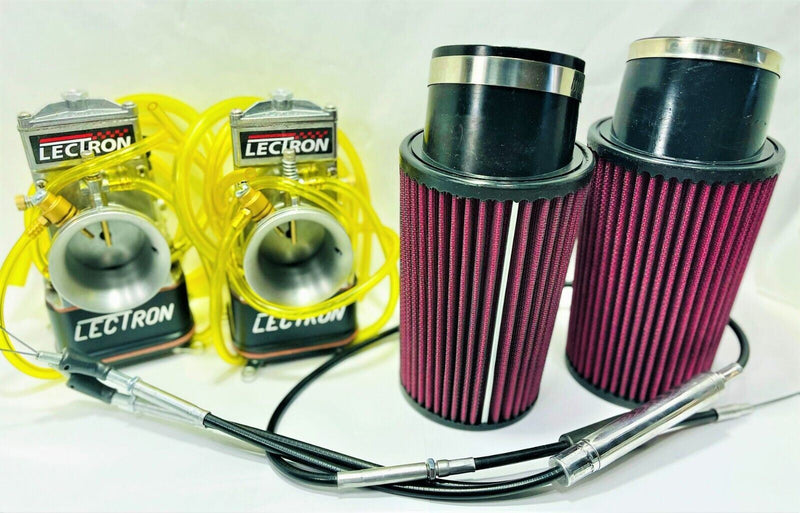 Banshee 611 DM Big Bore 48mm Lectron Alky Drag Carbs Alcohol Carburetor Set Kit