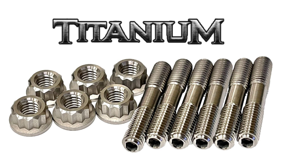 Best RZR Pro XP Turbo S S4 Ti Exhaust Studs Titanium Stud Bolt 12 Poin