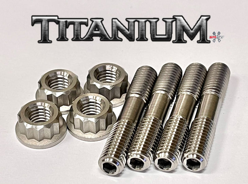 Rhino Viking 700 Ti Exhaust Studs Heavy Duty Titanium Head Pipe Stud Bolt Kit Ti