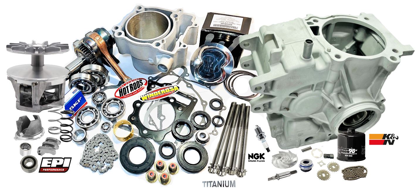 12-17 RZR 570 Cases Complete Rebuild Kit Top Bottom Motor Engine Assembly Clutch
