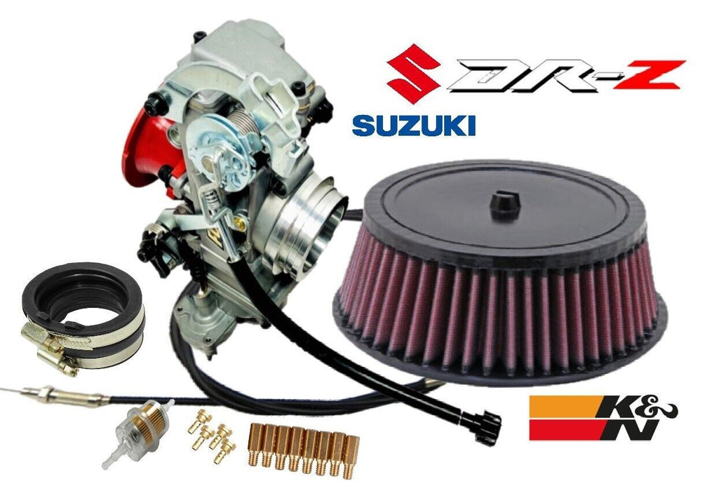 DRZ DR-Z 400 400S 400SM 39m FCR Carb Kit 39 mil Complete Carburetor Cable Filter