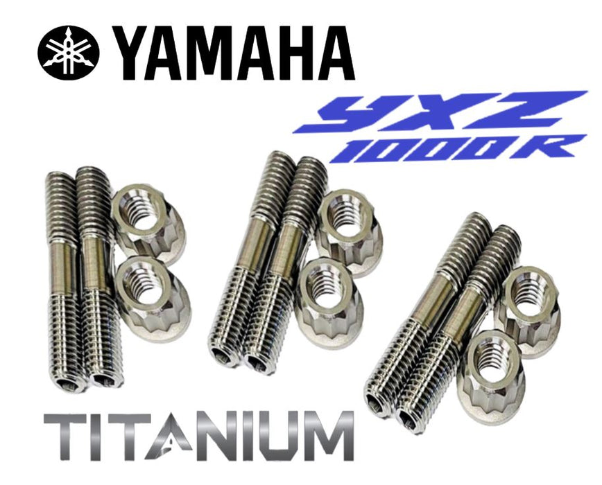 YXZ1000R EPS SS SE Ti Exhaust Studs Heavy Duty Titanium Head Pipe Stud Bolt Kit