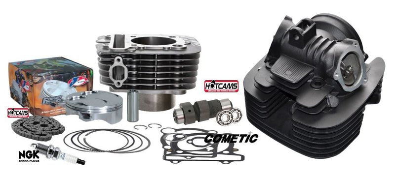 07+ Raptor 350 85mm +2 Top End Cylinder Head Stage 2 Hot Cam Complete Assembly