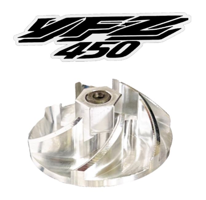 YFZ450 YFZ 450 Billet Water Pump Impeller Gear Redesigned Hi Flow CNC USA Stock