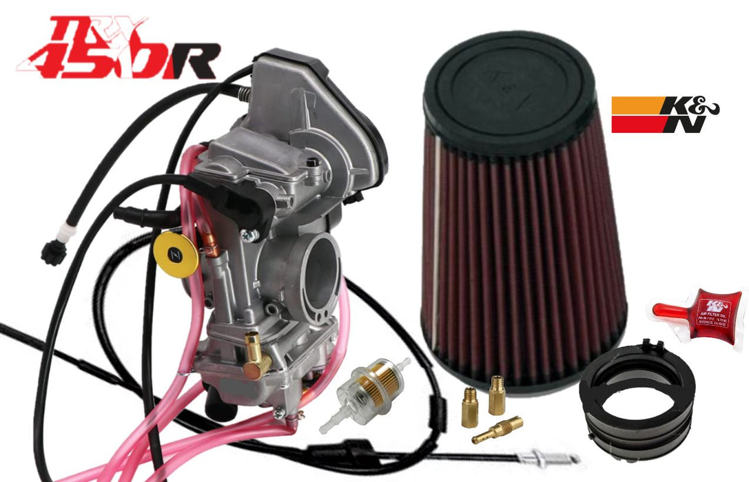 Best 2006+ TRX450R TRX 450R Carburetor Complete Replacement Carb Kit Intake Pod