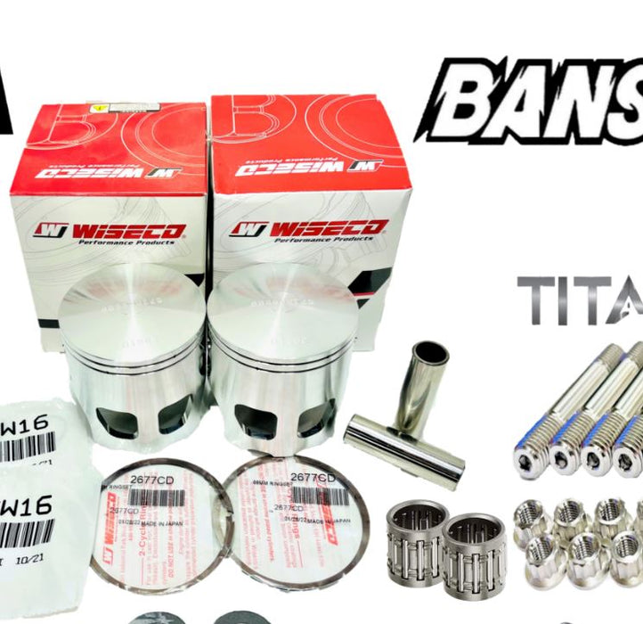 Banshee Rebuild Kit 65m Wiseco Pistons Top Bottom End Assembly Repair Redo Parts