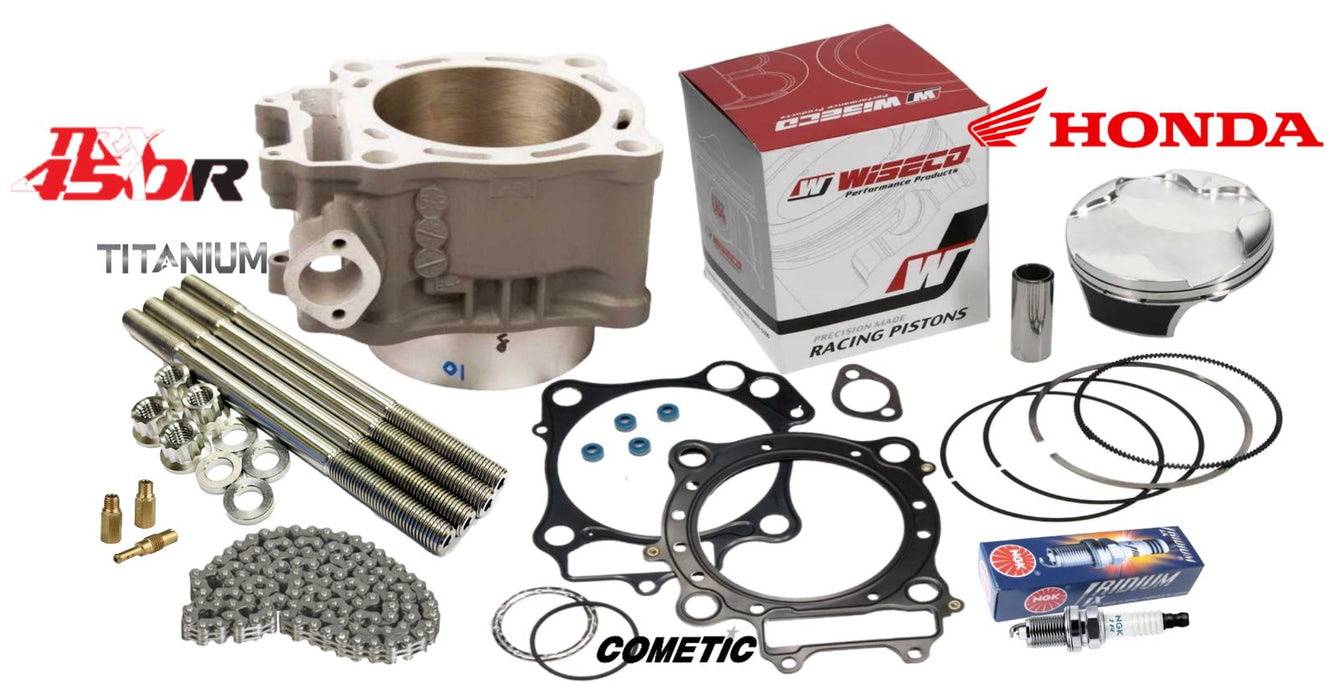 04 05 TRX450R Hi Comp Top End Rebuild Kit Race Gas Piston Cylinder Assembly Kit