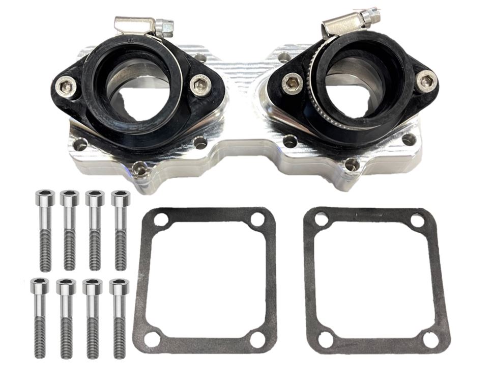 Banshee 30mm Carb Intake Manifolds One Piece Billet Manifold Intakes B