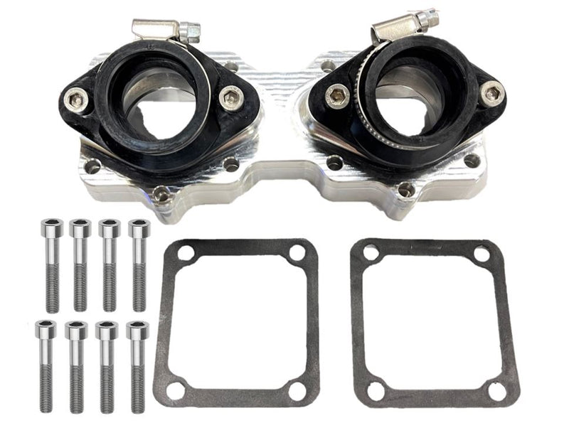 Banshee Billet Intake Manifolds 35mm Carbs PWK Keihin Mikuni Carb One Piece Boot