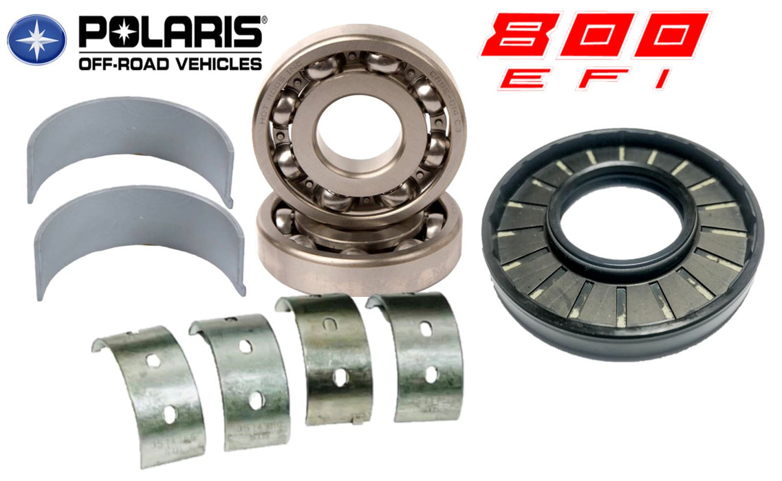 RZR 800 Crank Bearings Bushings Counter Balancer Ball Plain Bearing Seal Kit