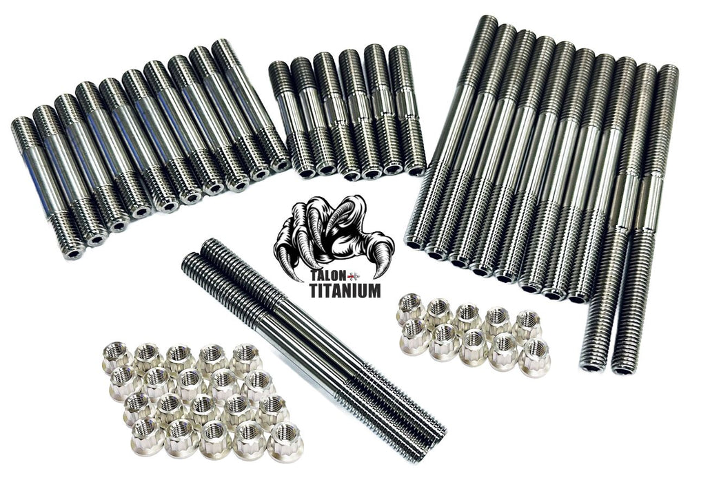 Banshee Crankcase Cylinder Head Studs Complete TITANIUM Bottom End Stud Bolt Kit