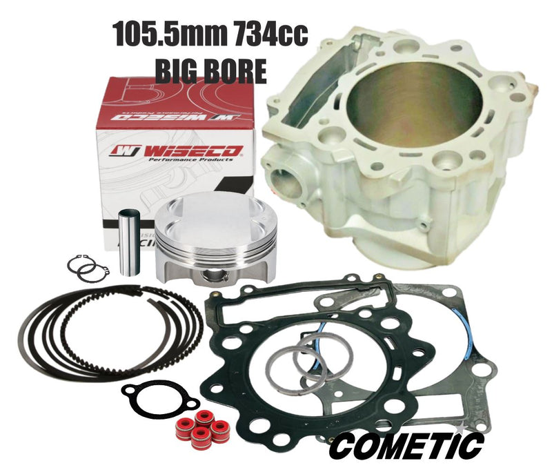 Raptor Rhino 700 105.5mm Big Bore Kit 734cc Cylinder Piston Top End Rebuild