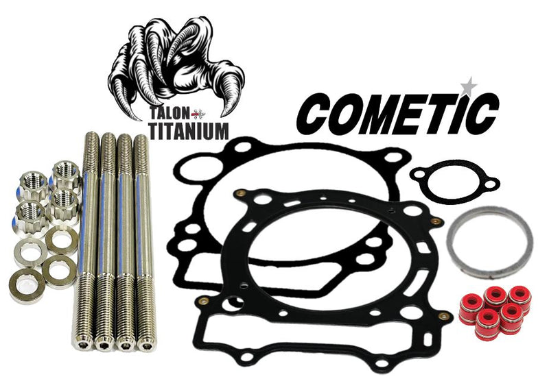 Best YFZ450R YFZ 450R Cylinder Head Studs TITANIUM Stud Kit 98m Big Bore Gaskets