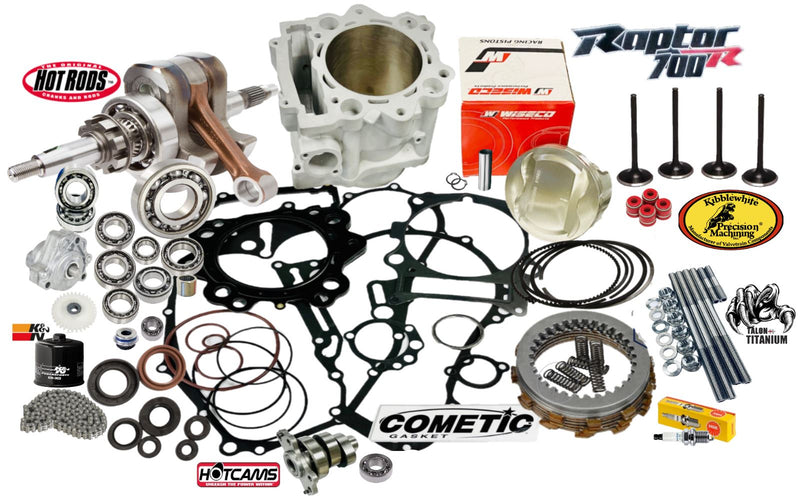 06-08 Raptor 700 Rebuild Complete Motor Engine Kit Hot Cam Valves Top Bottom End