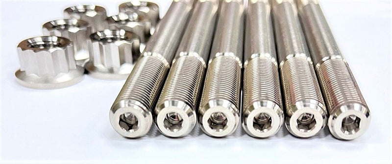 RZR XP 1000 Tractor Cylinder Head Studs TITANIUM Grade 5 Ti Alloy Stud Nut Kit