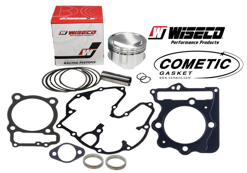 Honda 400EX 400X 87mm Piston Wiseco Big Bore +2 Over Piston Cometic Gasket Kit