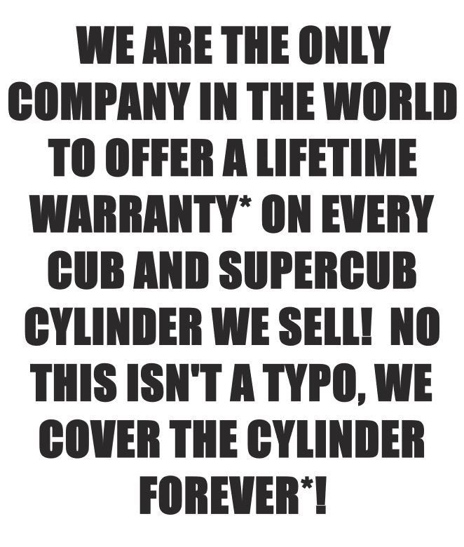 Banshee Ported 472 Super Cub Polished Cylinder Head 4mm Supercub Top End Polish