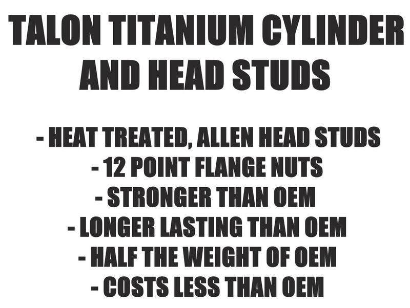 83-06 YZ125 YZ-125 TITANIUM Cylinder Head Studs Crankcase Cases Ti Stud Kit Bolt