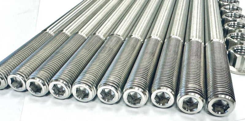 Polaris Slingshot TITANIUM Cylinder Block Studs 3023275 Hex Flange Screw Replace