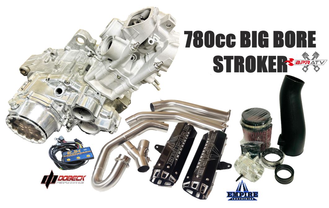 Raptor 700 Big Bore Stroker Built Motor 54mm TB Exhaust 780 Assembly Ported Head