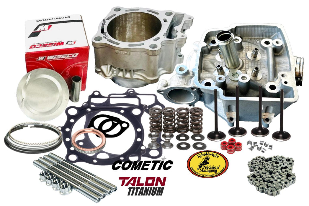 06+ TRX450R 100mm Big Bore Kit Ported Cylinder Head Kibblewhite Valves