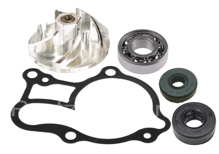 YZ250 YZ 250 Water Pump Billet Impeller SKF Bearing Seals Complete Rebuild Kit