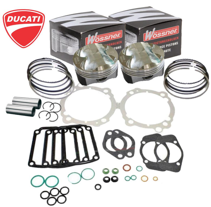 Ducati 900SS Hi Comp Pistons Rebuild Kit 92mm 13.5:1 Wossner Piston Athena Kit