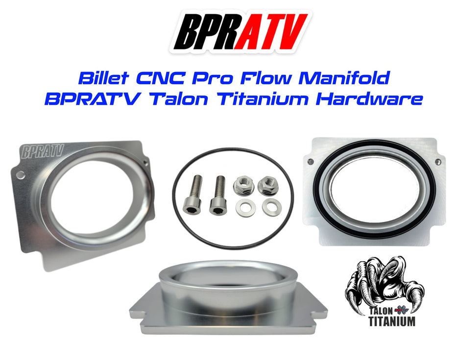 BPRATV Pro Flow Air Intake Manifold TITANIUM Hardware Yamaha Banshee 350 YFZ350
