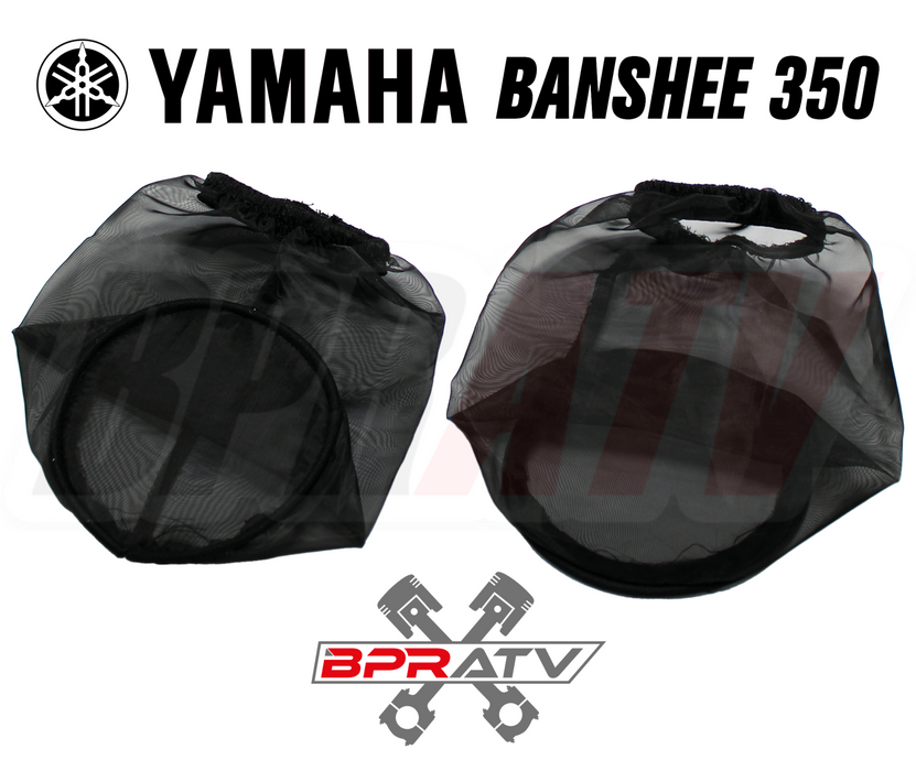 Yamaha Banshee 350 6" Air Filter Pods 2.25" Flange PWK 33-36mm & OUTERWEARS Pair