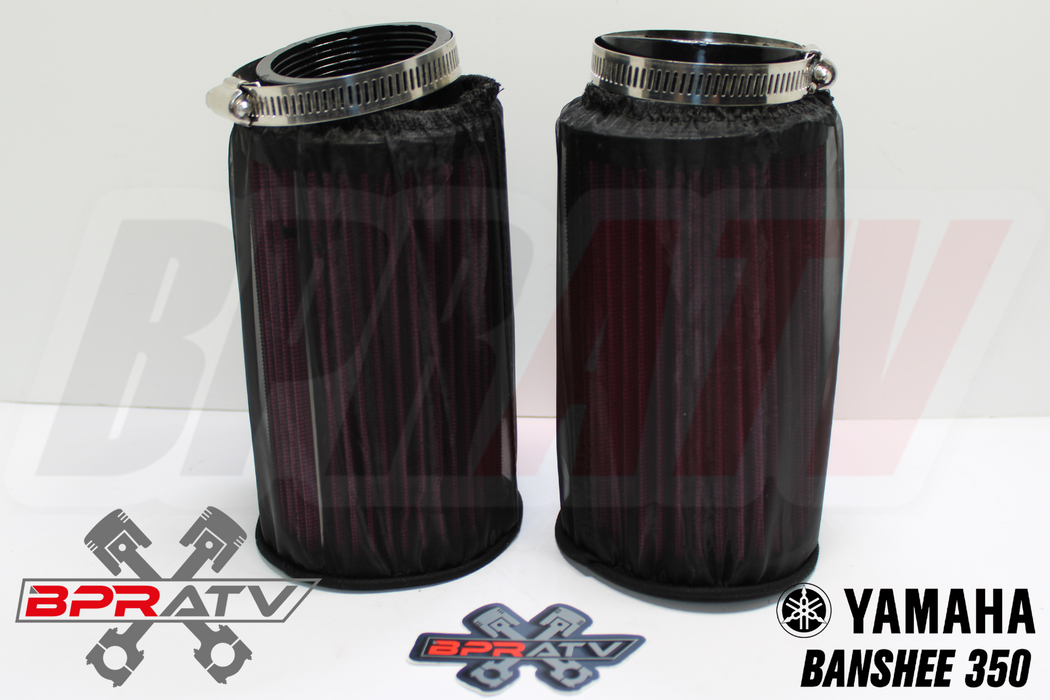 Yamaha Banshee K+N Style PWK 33 34 35 35mm Carbs Air Filter Pods OUTERWEARS Pair