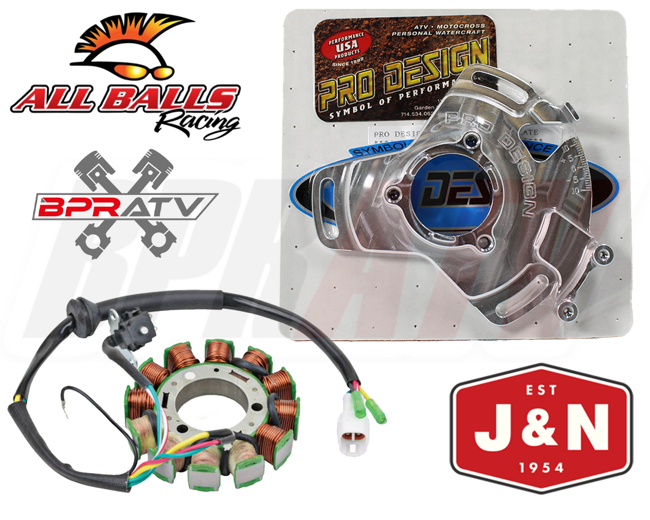 Yamaha Banshee 350 YFZ 350 All Balls Stator & Pro Design Adjustable St