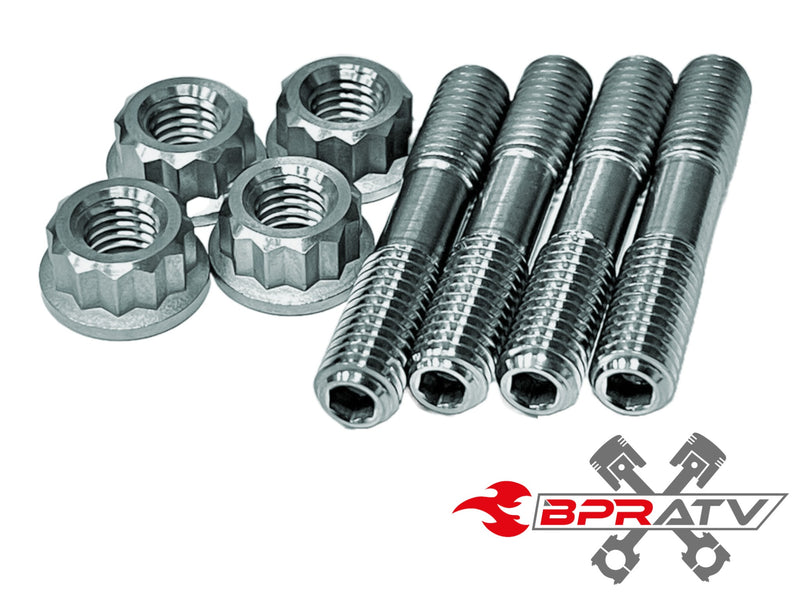 Kawasaki KVF 650 750 800 BPRATV Titanium Heavy Duty Exhaust Head Pipe Studs Kit
