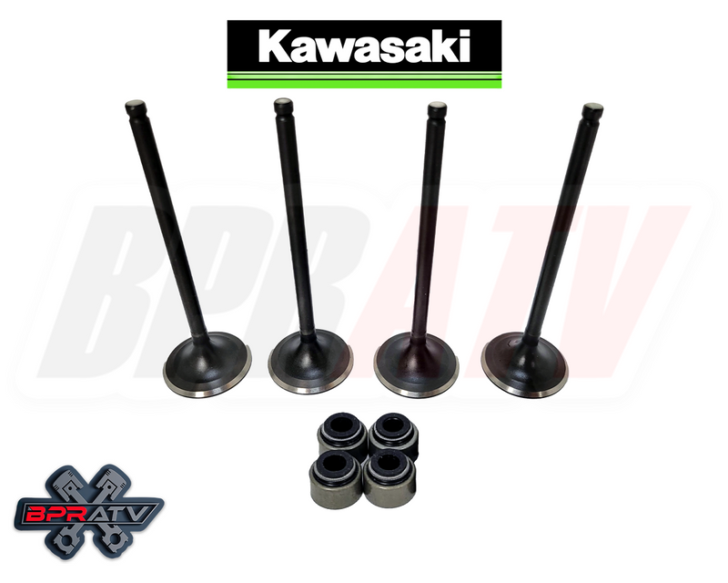 02-03 Kawasaki Prairie 650 KVF650 INTAKE Valves Set Stem Seals Repair Fix Kit
