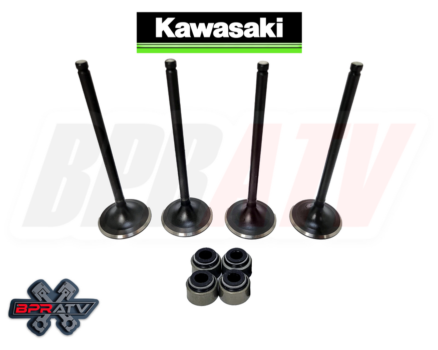 04-09 Kawasaki KFX700 KSV 700 EXHAUST Valves Set Viton Stem Seals Repair Fix Kit