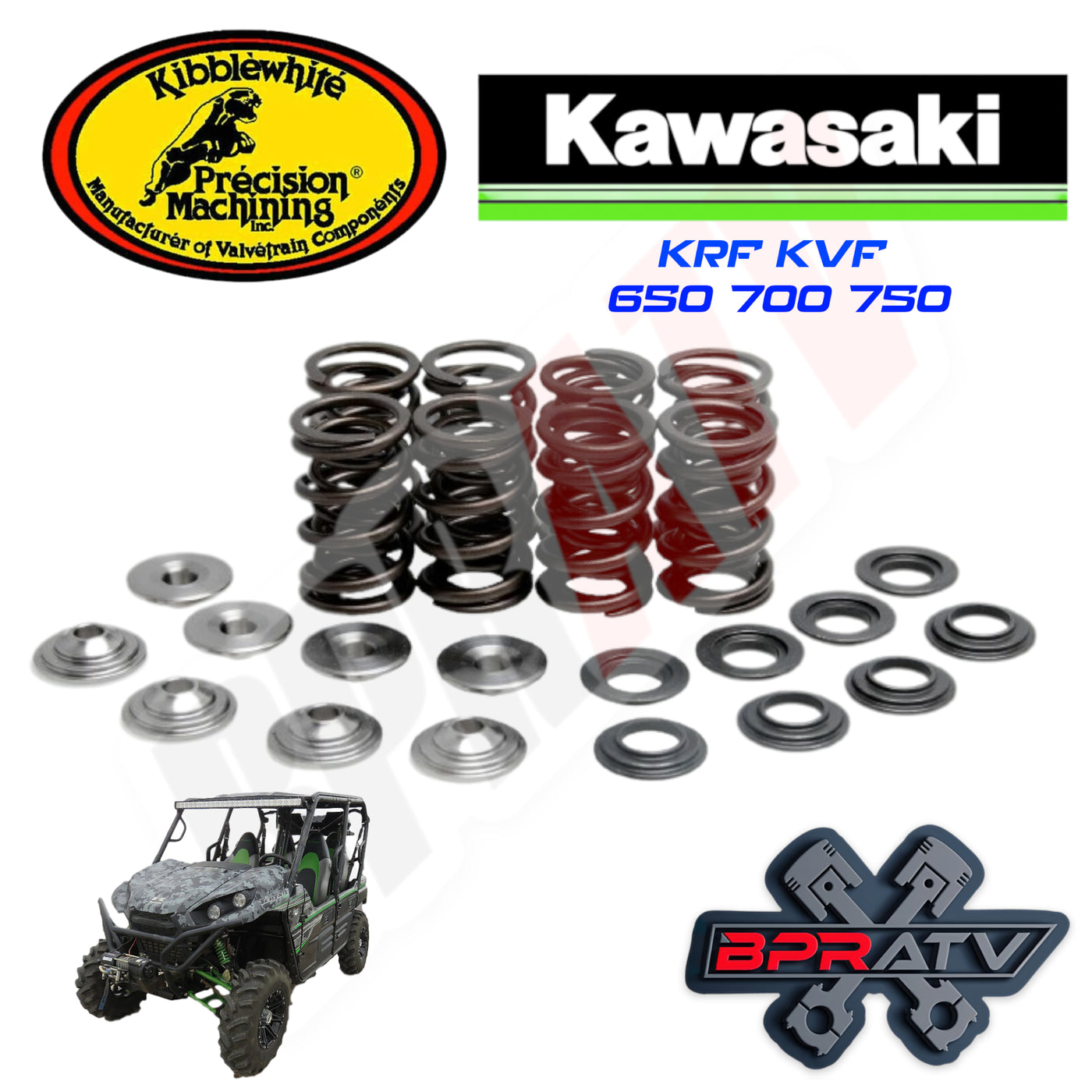 1320 Kawasaki TeryX KVF750 KVF Kibblewhite Titanium Valves Springs Sp
