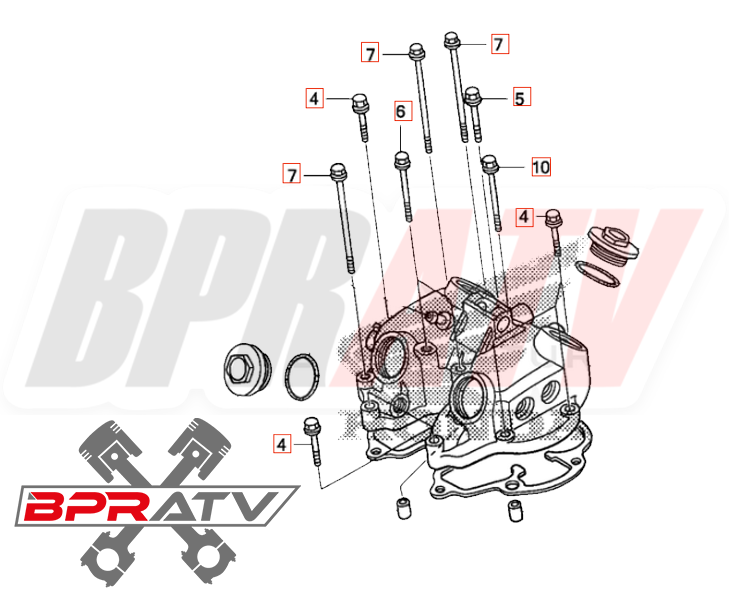 05-14 TRX400EX TRX 400EX TITANIUM Cylinder Head Valve Cover Bolt Kit Ti Bolts