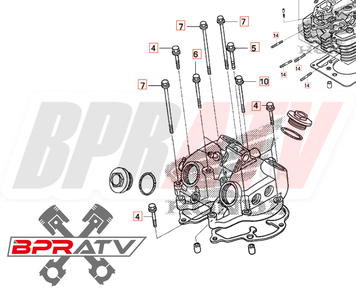 Honda TRX400EX 400EX TITANIUM Cylinder Head Valve Cover Bolts & EXHAUST STUD KIT