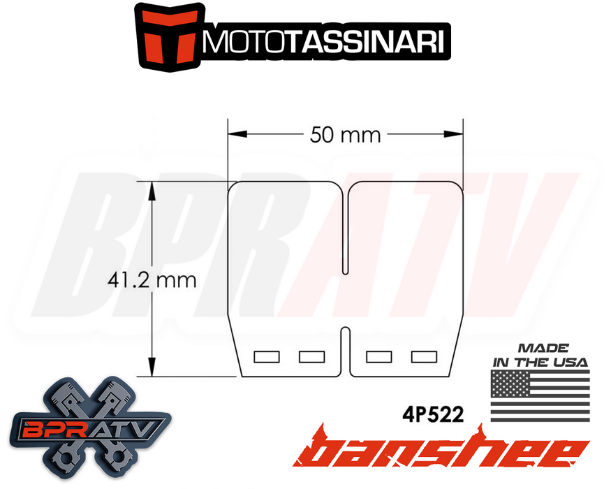 Banshee YFZ 350 Genuine Moto Tassinari VFORCE4 Replacement REED PETALS Set 4P522