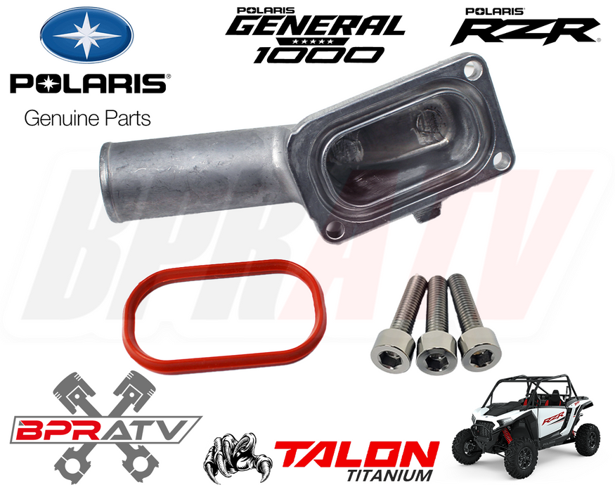 Polaris RZR XP1000 XP4 OEM Water Inlet Cover Titanium Bolts Inlet Gasket 5632557