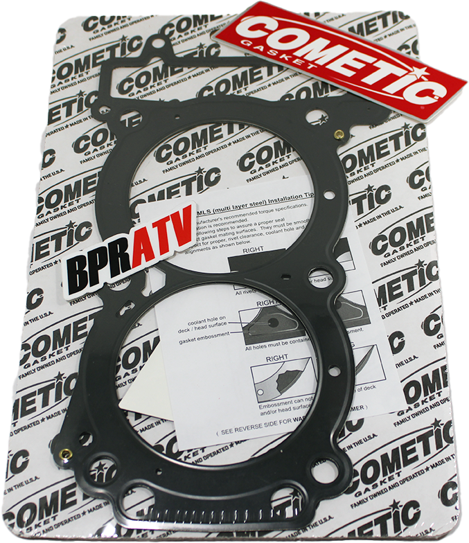 Polaris RZR XP Turbo S S4 XP4 MLX 4-Layer Head Gasket Kibblewhite RED Viton Seal