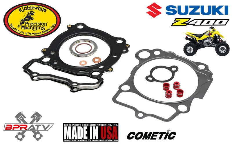 03-18 Suzuki LTZ400 KIBBLEWHITE Top End Piston Rebuild Kit Valves + Cylinder Kit