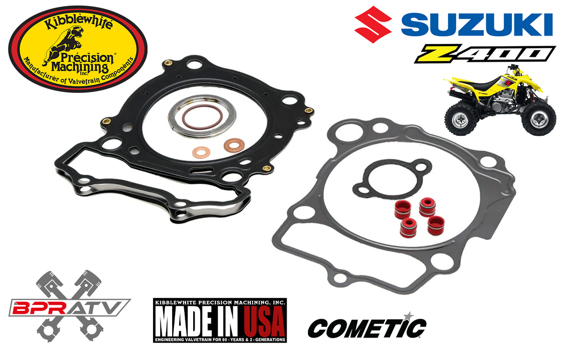 Suzuki LTZ400 LTZ 400 KIBBLEWHITE Top End Piston Rebuild Kit Valves Cylinder Kit